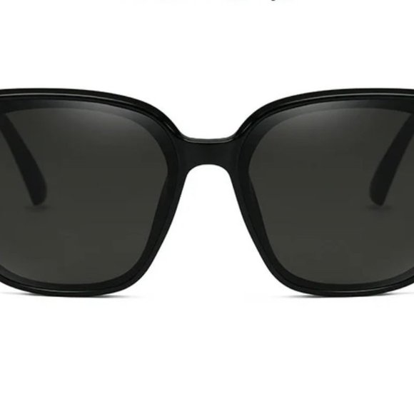 OIMG Vintage Square Sunglasses Women Oversized Sunglass Men Retro Black Sun Glas - Picture 4 of 8